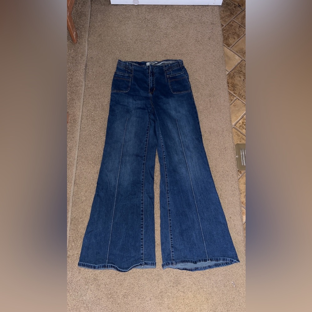 Rock and Roll denim, pin strip jeans.